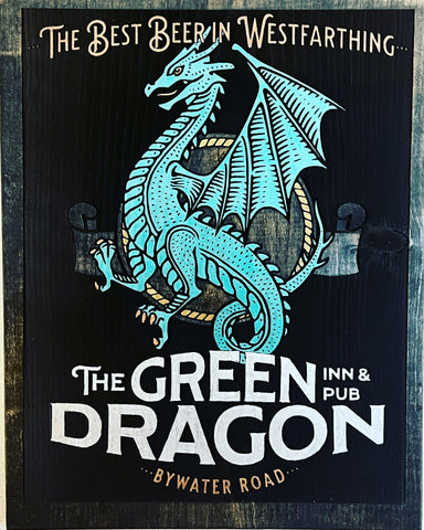 Ornate Green Dragon Pub/Inn Sign