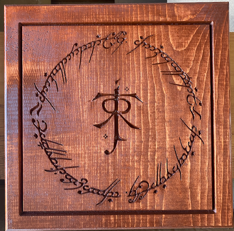 Tolkien JRRT Symbol and Inscription Sign