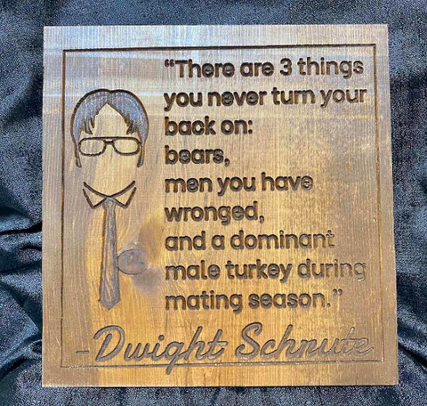 Dwight- 3 Things Sign