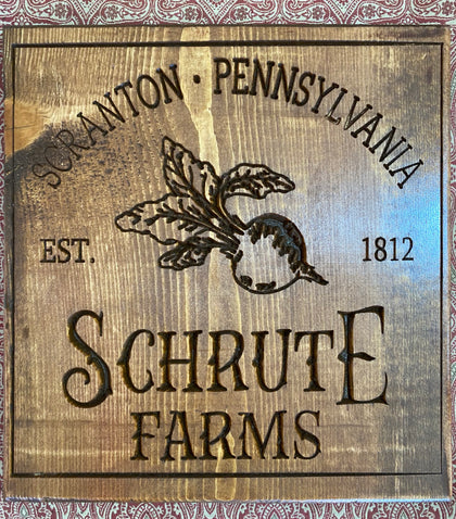 Schrute Farms + 6 Office Coasters